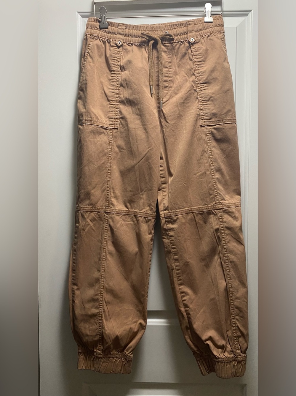 Bagatelle NY Collection Khaki Pull On Utility Jogger w/ Drawstring Waist - 8